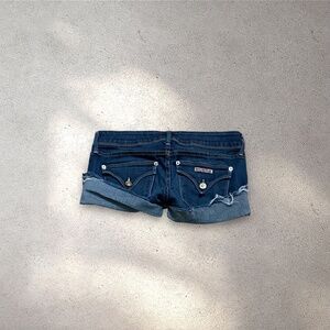 Hudson Low Rise Micro Denim Shorts